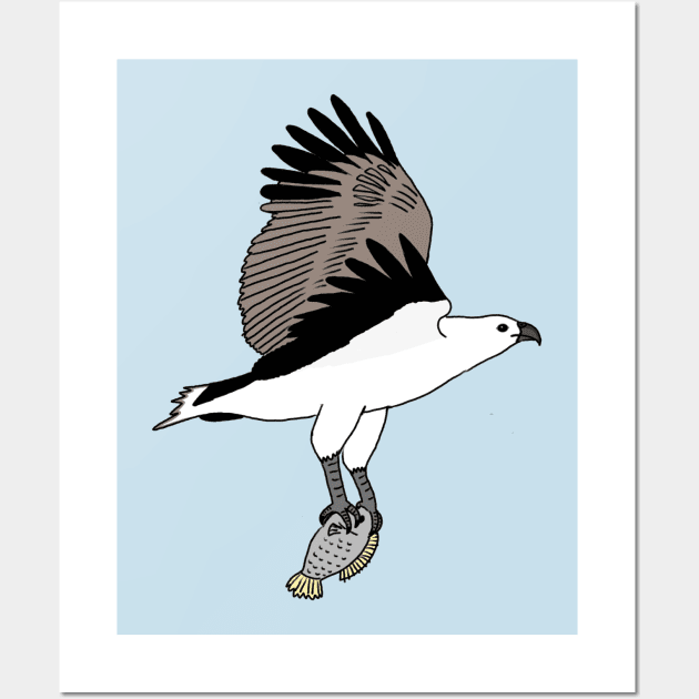 White Bellied Sea Eagle Wall Art by wanungara